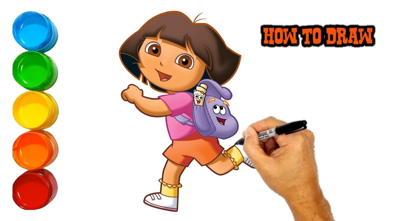 Dora the Explorer Cartoon Drawing, others, game, child, hand png | Klipartz