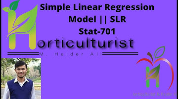 Simple Linear Regression Model || SLR Model || Stat-701 Mid