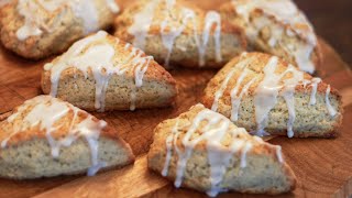 The Best Lemon Poppy Seed Scones with Lemon Glaze