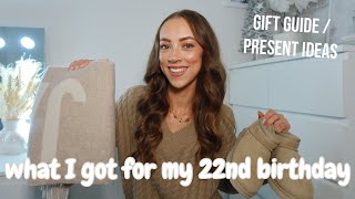 WHAT I GOT FOR MY 22ND BIRTHDAY | gift guide, present ideas
