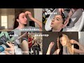 Glow up transformation haircut browslashes hair laser removal cute nailsmakeup