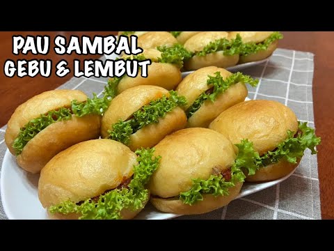 Resepi Pau Sambal @ Burger Malaysia | Superb Gebu Sukatan Cawan