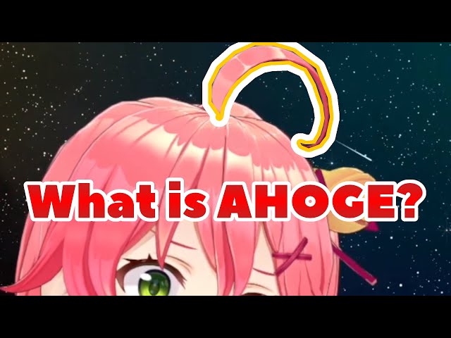 What Is Ahoge (Stupid Hair)? Miko Explains The Science Behind【ENG Sub】【Sakura Miko/Hololive】 class=