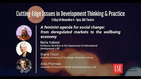 A feminist agenda for social change: from deregulated markets to the wellbeing economy