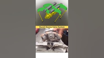 Ducati Desmodromic Valve System ✅ Unique design by Ducati 😉🔥 #cadcamsolidworks #engine #ducati #3d