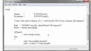 ▶ Insert And Extract Fetch Data From Database using PHP Script   YouTube