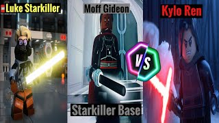Lego Star Wars: TSS - Luke Starkiller & Moff Gideon Vs Kylo Ren - Starkiller Base