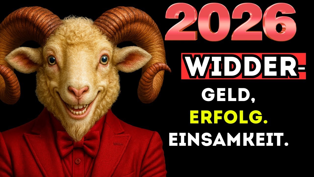 Horoskop 2026 für das Sternzeichen Widder. Reichtum oder Unglück.