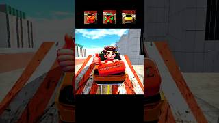 Indian Bike Driving 3 Cars Ramp Challenge 😲🔥 #gaming #indianbikedriving3d #shorts #shortsfeed