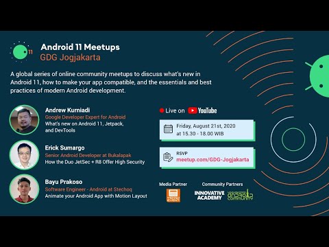 Android 11 Meetups by GDG Jogjakarta