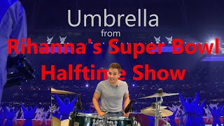 Rihanna&#39;s Super Bowl Halftime Show - Umbrella Drum Tutorial