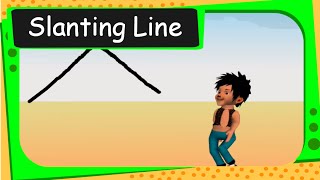 Maths - Patterns - Slanting lines - English