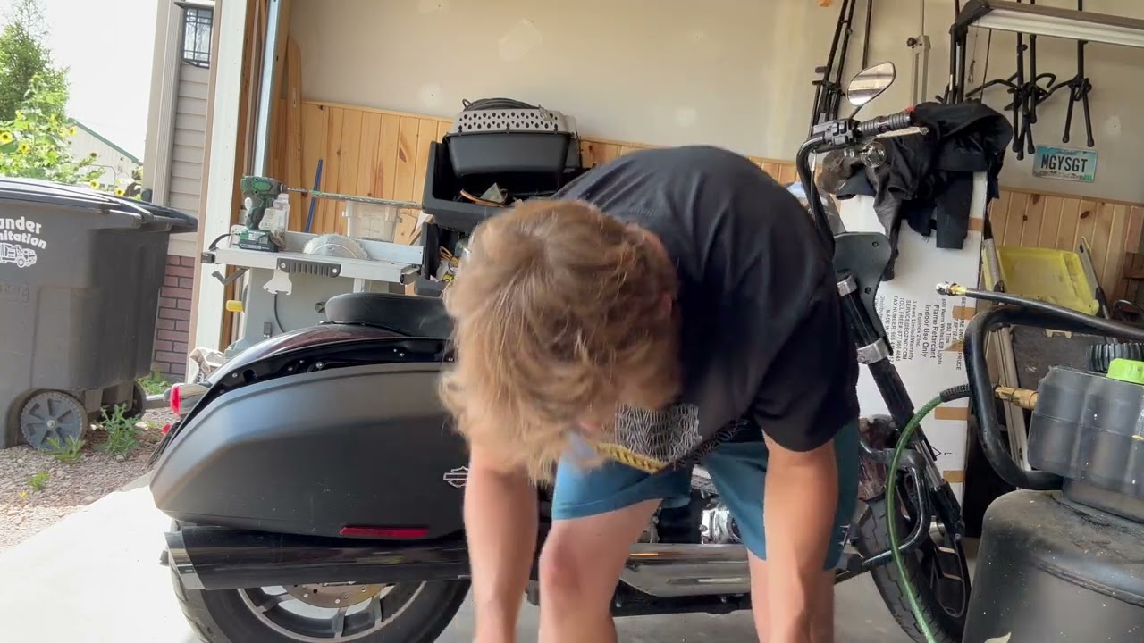 Cobra sissy bar and luggage rack install