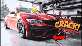 I ruined my $500 carbon fiber lip in 5 minutes! 😢 BMW M3 / M4 CS Front Lip Install.