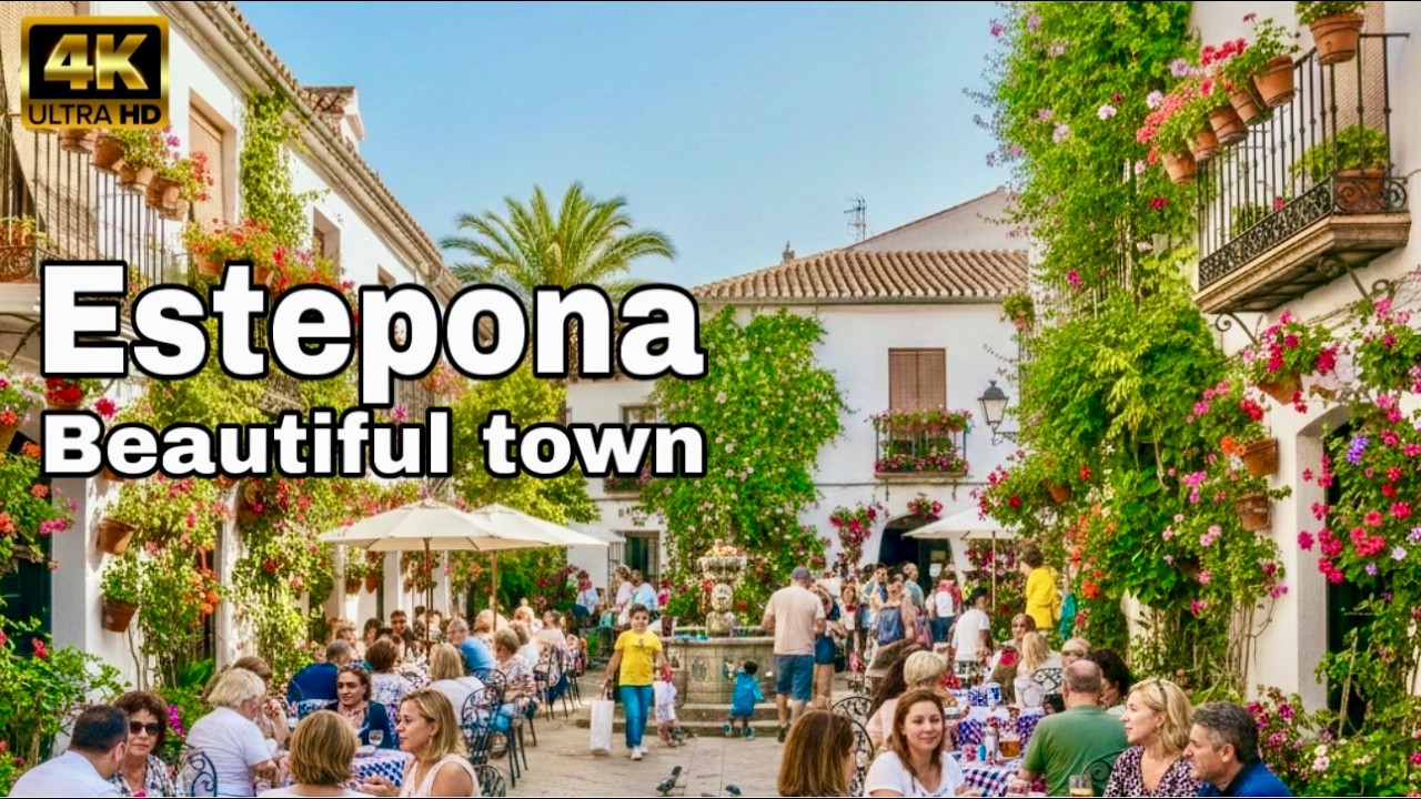 Estepona Spain Walking Tour: Explore Historic Streets & beachfront | costa del sol [4K]