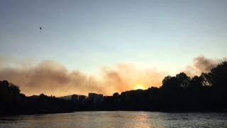 Timelapse medios aéreos incendio de cudeiro (ourense)