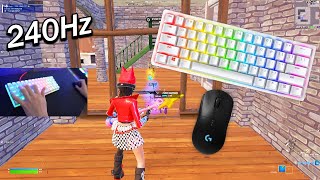 Razer Huntsman Mini Fortnite😴Keyboard Sounds 240FPS Gameplay