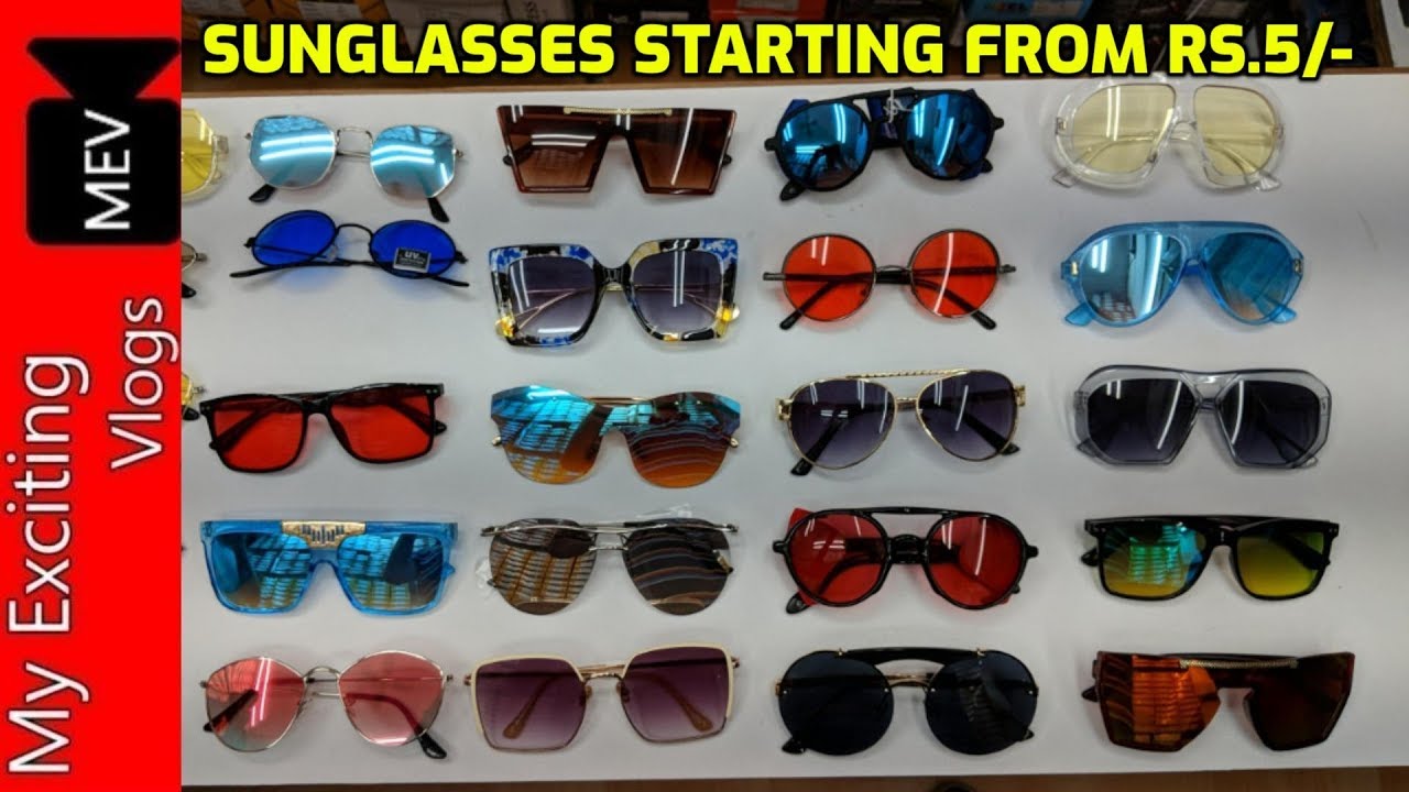 SUNGLASSES मात्र RS.5/- से शुरू (WHOLESALE/RETAIL) CELEBRITIES SUNGLASSES AT LOWEST PRICE GUARANTEED