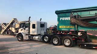 Powerscreen Chieftain 1700 Track out the gate