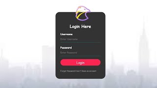 How To Make Login Page Using HTML And CSS In 10 Just Minutes | Tutorial for Beginners @Code Village