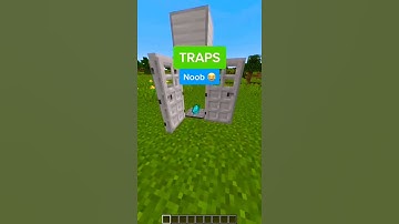 NOOB vs PRO vs HACKER: Traps #Minecraft #Short video