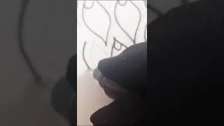 Peacock stencil art#art#shorts#viralvideo