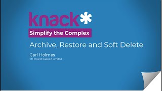 Archive, Restore and Soft Delete - Knack Database screenshot 4