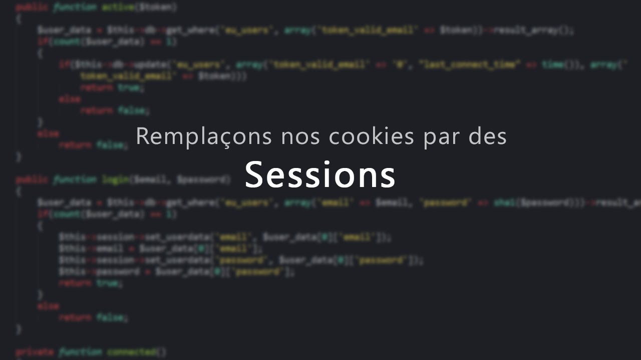Tutoriels PHP - Les sessions - YouTube