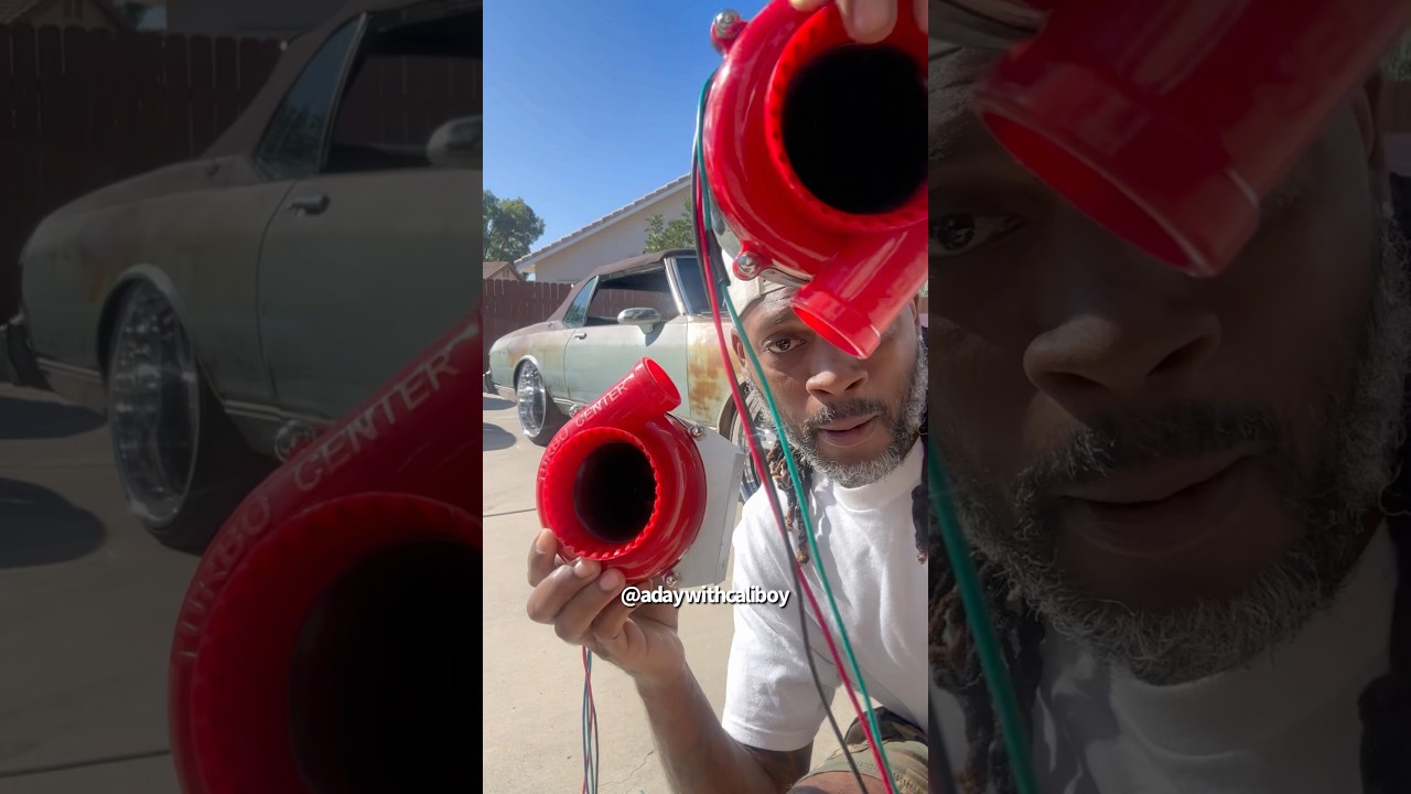 Putting TEMU twin turbo’s on raggedy box @adaywithcaliboy 
