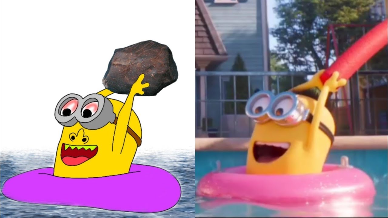 despicable me 4 funny Drawing meme video 😆 try not to laugh minions 😹