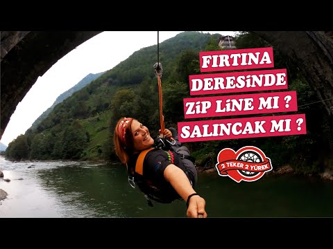 DEV SALINCAKTAN MI KORKACAĞIZ // Rize Fırtına Deresi Üzerinde Zipline // Karadeniz Turu