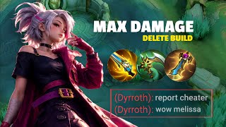 WTF DAMAGE!! BEST BUILD MELISSA 2026 (recommended build and emblem) - MLBB