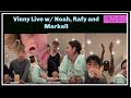 Vinny’s live with Noah Beck, Rafy, and Markell