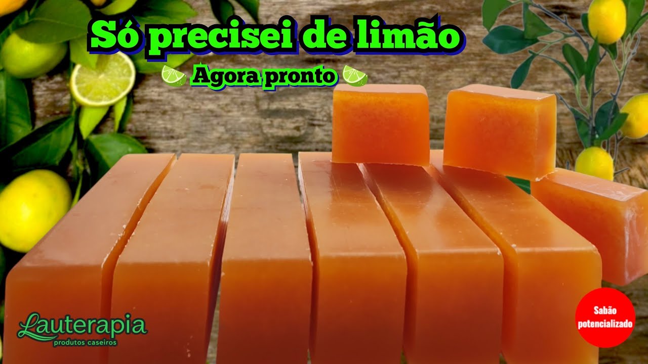 👩🏻‍🔬 Ficou ainda mais fácil fazer seu sabão GLICERINADO e só misturar suco de limão Agora pronto 🍋‍🟩