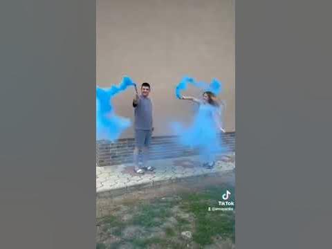 двухминутный дым для гендер пати синего цвета. - YouTube