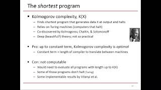 Celebrity Kolmogorov complexity (ECE 592 Module 8) Wealth