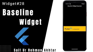 Flutter Baseline Widget Explained (Urdu/Hindi) | Flutter 215 Widgets Series