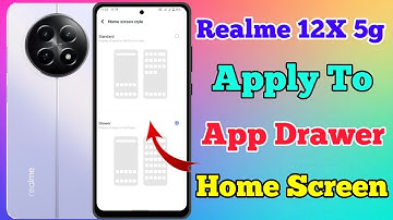 Realme 12X 5g App Drawer Setting Kaise On Kare // How To App Drawer Setting On Realme 12X 5g