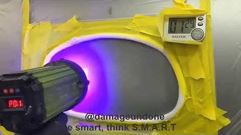 Glasurit uv primer and Tesla cure lamp - UV priming at its best