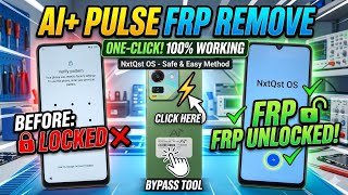 AI+ Pulse FRP Bypass With PC 2026 🔥 | 1 Click Tool | 100% Working