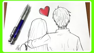 COMO DESENHAR CASAL TUMBLR desenho fácil