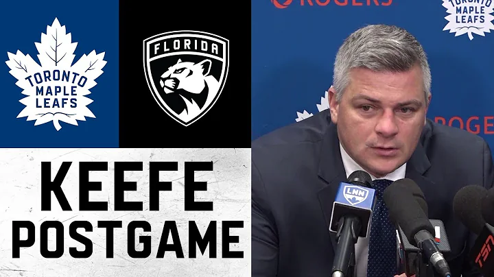 Sheldon Keefe Post Game | Toronto Maple Leafs at F...