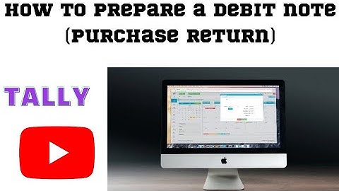 How to prepare a debit note (purchase return)  in tally erp9 #softwaretutorials #tally #debitnote