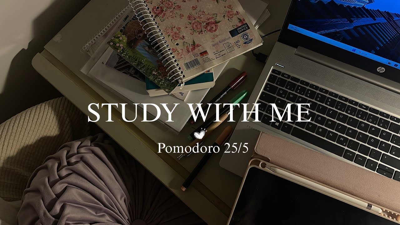 ASMR Study With Me | Real Ambient Sounds | Pomodoro Timer ⏰📖