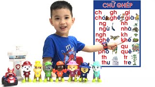 Full Tập đánh vần tiếng Việt 4-6 tuổi #2: Chữ ghép - ch, gh, gi, ng, nh, ngh, kh | Paw Patrol News
