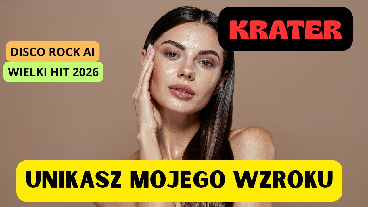 KRATER – Unikasz mojego wzroku (Official Video) | Disco Rock Pop AI | HIT 2026