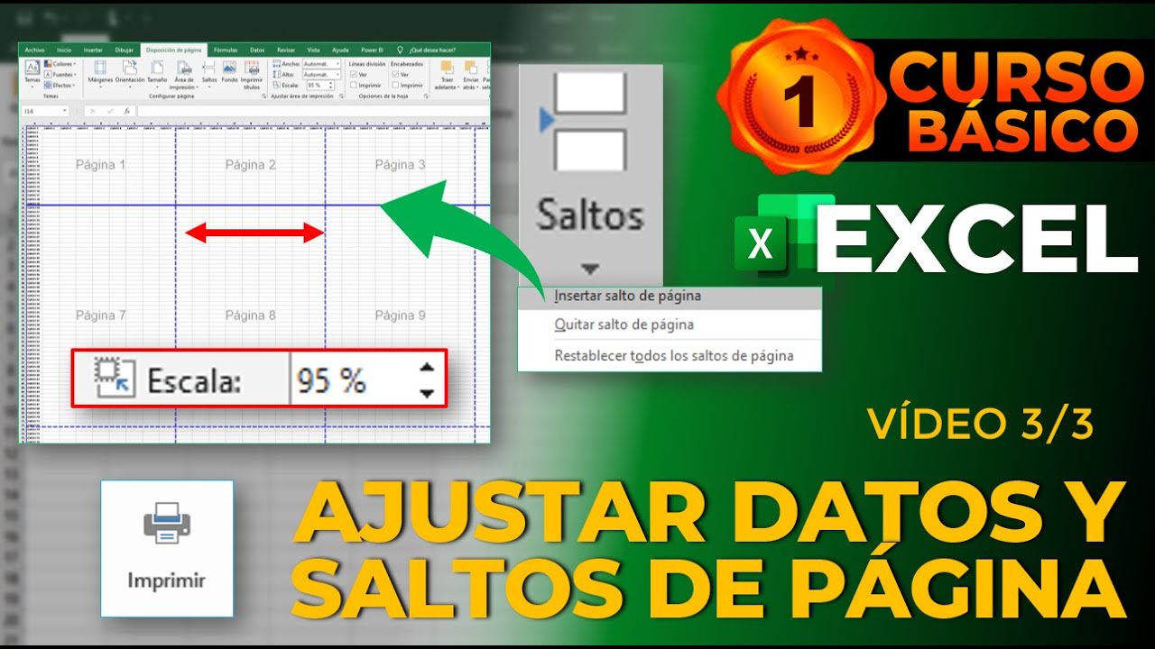 CÓMO AJUSTAR LOS DATOS EN LAS PÁGINAS PARA IMPRIMIR Y QUE SON LOS SALTOS DE PAGINA | VÍDEO 3 DE 3
