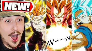 NEW LR Super Gogeta, SSJ2 Gohan, & Goku and Frieza Super Attacks Reaction Dokkan 10th Anniversary!