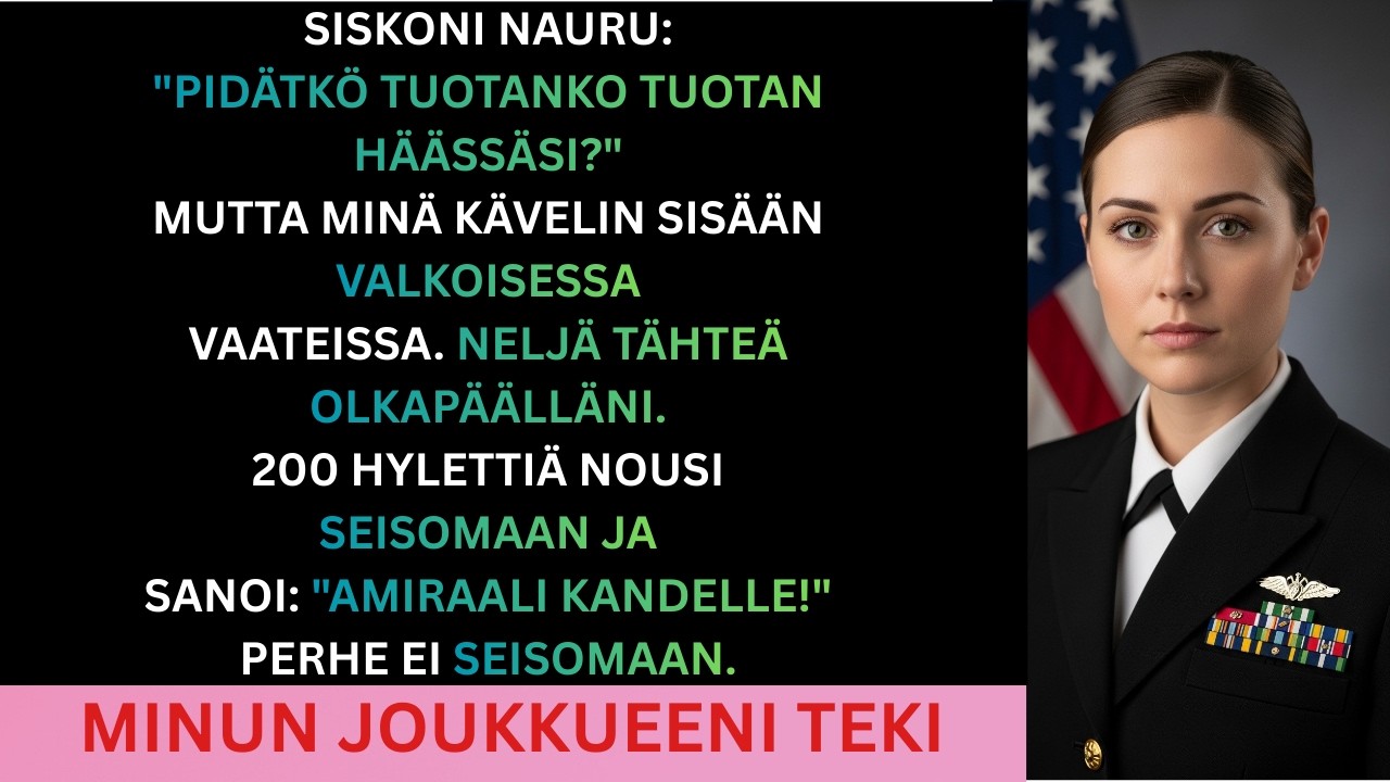 Käsi puristui puhelimeeni, kun kuulin oman nimeni sanottavan ääneen seremonian keskellä – mutta ei sillä tavalla kuin minut tunnettiin. "Charlotte." He sanoivat sen kuin se olisi koodi. Silloin...