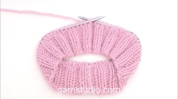 How to work knit 2, purl 2 (in the round) – Nordic knitting style